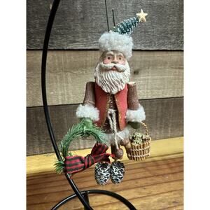 Hallmark Keepsake Woodland Santa Ornament Rustic Christmas